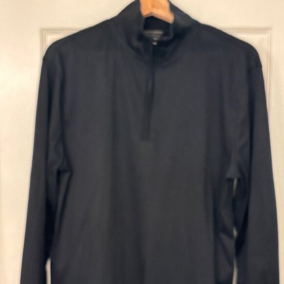 BR Luxe Touch Performance Pullover 1/4 Zip Black - Picture 1 of 3
